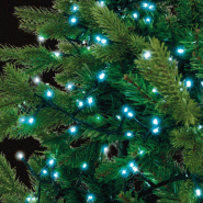 Guirlande "compact" clignotante 500 leds blanc froid 11M