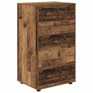 Helloshop26 - Armoire de rangement lot de 2 rectangulaires pratiques ergonomiques 60 x 48 x 105 cm en bois d'ingénierie ancien 02_0056194 - Bois mass