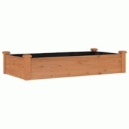 Helloshop26 - Jardinière bac lit surélevé plantes fleurs terrasse jardin de jardin doublure 120 x 60 x 25 cm bois massif sapin 02_0039837 - 3000218 Helloshop26 - Jardinière bac lit surélevé plantes fleurs terrasse jardin de jardin doublure 120 x 60 x 25 cm bois massif sapin 02_0039837 - 3000218