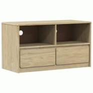 Helloshop26 - Meuble TV multimédia étagère télévision buffet téléviseur salle à manger salon chambre chêne 99 x 43 x 55 cm bois de 02_0028308 Helloshop26 - Meuble TV multimédia étagère télévision buffet téléviseur salle à manger salon chambre chêne 99 x 43 x 55 cm bois de 02_0028308
