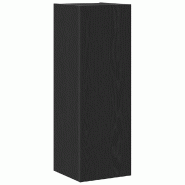 Helloshop26 - Meuble TV mural moderne gain de place design épuré 30,5 x 30 x 90 cm en bois d'ingénierie noir 02_0051891 - noir Bois massif 30002371