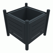 Jardinière VIBRATO METAL avec bac 75 Litres