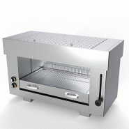 Mastro Salamandre électrique avec 2 éléments chauffants, 6,4 kW 960x430x600 mm - VIRTUS - inox AJH0025