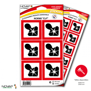 Planches de 10 panneaux adhésifs 40x40 mm produits dangereux - PADLPN-NV01/DG08_0
