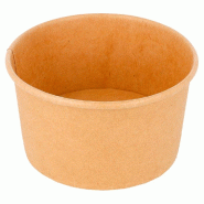 Pot à glace en carton kraft 180ml Ø8,7x5,2cm - par 2000