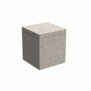 Pouf design in & out JUT CHILL - écru granit
