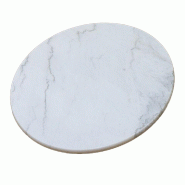 Stamp Reverdy Plateau Marbre véritable D60 blanc - 3661365004958