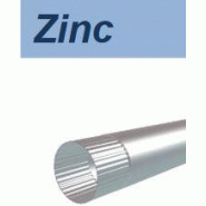 Tuyau cylindrique agrafé zinc réf 01tuyagzin018