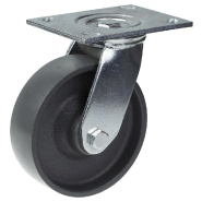Roulette pivotante de 150 mm avec roue en fonte grise Roulette pivotante de 150 mm avec roue en fonte grise