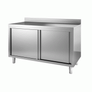 600 plan de travail portes coulissante bord relevé 1200 7452.3055 COMBISTEEL