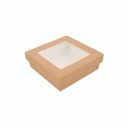 Boite snacking à fenêtre usage froid The Pack icro naturel 750ml - par 250