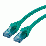 Cordon ROLINE UTP Cat.6A / 10 Gigabit, Component Level, LSOH, vert, 3 m Cordon ROLINE UTP Cat.6A / 10 Gigabit, Component Level, LSOH, vert, 3 m