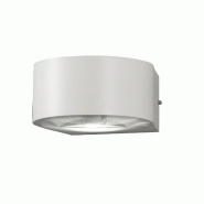 Fabas Luce Applique Murale Led Extérieure Lao 12 W 1080 Lm 3000 K Blanc, En Aluminium Et Verre Cristal, Ip65, Design Moderne Et Élégant - blanc 801