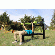 Lest Chest Allongé - Appareil de musculation extérieur en acier galvanisé pour pectoraux Lest Chest Allongé - Appareil de musculation extérieur en acier galvanisé pour pectoraux