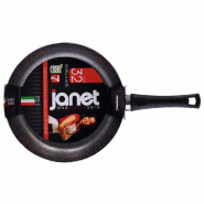 Mamù Poêle à sauter en aluminium antiadhésive, résistante aux rayures et sans PFOA, avec une poignée de 32 cm JANE2PADATXXXX32 - argenté alumin