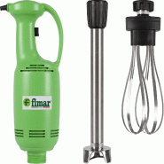 Mélangeur à immersion avec mélangeur de 40 cm et fouet de 35 cm. Verrouillage du moteur et variateur de vitesse. FIMAR. Modèle MX40 - 580