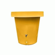 PLAST'UP ROTOMOULAGE Carré de plantation récupérateur d'eau de pluie mural lluvia 420l - JAUNEMANGUE - jaune 0750122560417