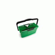 Seau laveur vitres 12l vert +tamis+crochet porte-outils unger