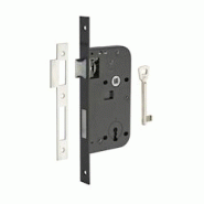 Serrure encastrable à clé pour porte de chambre, axe 50mm, bouts carrés, noir, 1 clé - THIRARD - noir 3150260002027 Serrure encastrable à clé pour porte de chambre, axe 50mm, bouts carrés, noir, 1 clé - THIRARD - noir 3150260002027