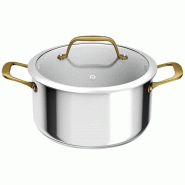 Tefal Paul Bocuse Faitout INOX 24CM +Cv Verre * - inox 035-1254342