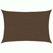 VidaXL Voile d'ombrage 160 g/m² Marron 2,5x4 m PEHD Modèle Estiva Breeze - marron 311784