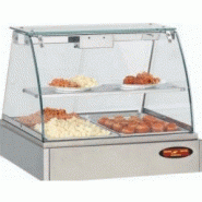 Vitrine chauffante / bain marie panoramique bmv 2 g