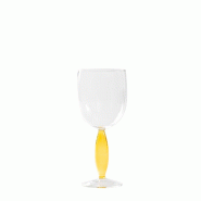 Zafferano Verre À Vin Rouge Collection Dorici Lot De 4 Pièces En Verre Borosilicaté Soufflé À La Bouche Avec Tige Creuse Couleur Transparent Jaun