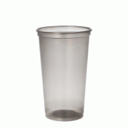 58 Gobelet réutilisable PP 0,3 l Ø 7,8 cm · 12,6 cm gris - gris plastique polypropylène 96585_0