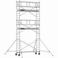 Échafaudage roulant aluminium AL 255 version garde-corps - Hauteur de travail : 6,90 m - DUARIB - 613825 Échafaudage roulant aluminium AL 255 version garde-corps - Hauteur de travail : 6,90 m - DUARIB - 613825
