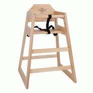 Chaise haute en bois finition naturelle | Bolero - DL900