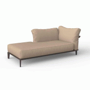 Chaise-longue droite PASADENA - brown