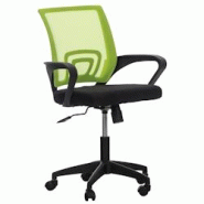 CLP Fauteuil de bureau Auburn en maille avec hauteur réglable et pivotant Vert - vert polyester 317874 CLP Fauteuil de bureau Auburn en maille avec hauteur réglable et pivotant Vert - vert polyester 317874