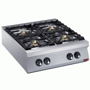 Cuisinière 4 feux vifs gaz à poser power - PG22/4B8TPW-N