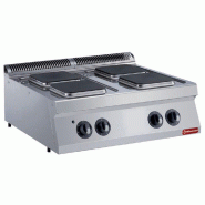 Diamond - Cuisinière électrique, 4 plaques carrées -TOP- - réf. E17/4PQ8T-230/3--N - gris AKS-E17/4PQ8T-230/3--N
