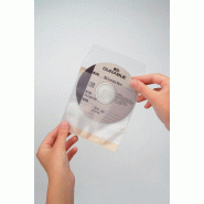 Durable Blister de 10 pochettes adhésives pour CD/DVD, en PP 120 my - 521019