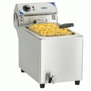 Friteuse électrique à poser - 1 cuve - 10 L - avec robinet de vidange - CFEV10B | Casselin