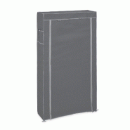 Helloshop26 - Armoire à chaussures tissu 158 x 86 x 30 cm avec 9 compartiments facile à nettoyer style contemporain en tissu gris 13_0010203 - gris