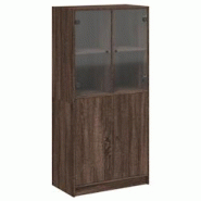 Helloshop26 - Buffet bahut commode armoire meuble de rangement organisateur cuisine salle de séjour salon haut avec portes bois 02_0032233 - 30002106 Helloshop26 - Buffet bahut commode armoire meuble de rangement organisateur cuisine salle de séjour salon haut avec portes bois 02_0032233 - 30002106