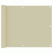 Helloshop26 - Écran de balcon brise pare vue protection confidentialité 75 x 300 cm tissu oxford crème 02_0010142 - 3000545382729 Helloshop26 - Écran de balcon brise pare vue protection confidentialité 75 x 300 cm tissu oxford crème 02_0010142 - 3000545382729