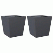 Helloshop26 - Jardinière bac lit surélevé plantes fleurs jardin terrasses lot de 2 40 x 40 x 40 cm acier anthracite 02_0038949 - 3000217963812 Helloshop26 - Jardinière bac lit surélevé plantes fleurs jardin terrasses lot de 2 40 x 40 x 40 cm acier anthracite 02_0038949 - 3000217963812