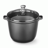 ITALCONCEPT Cocotte avec revêtement antiadhésif, HENDI, 7L, Noir, 367x290x(H)122mm - 611029