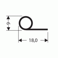 Joint pvc plat sans aimant pour meubles frigos jpf-006_0