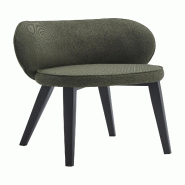 Mobiliara Lot de 2 Chaises Marie Vert – Assise Mousse Haute Densité, Piètement Acier Époxy Paris, Design Contemporain - vert polyester A06607/01