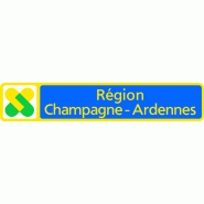 Panneau directionnel E36b - Région administrative - Marron et blanc, logo de région Panneau directionnel E36b - Région administrative - Marron et blanc, logo de région