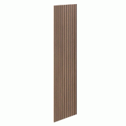 Panneau Vertigo T03 MDF naturel et noyer foncé 59x1,8x240cm