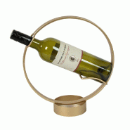 Présentoir bouteille métal ø27,5 cm or mat