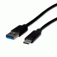 Roline rm câble usb 3.2 gen 2, a-c, m/m, noir, 3 m Roline rm câble usb 3.2 gen 2, a-c, m/m, noir, 3 m
