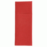 Serviette-étui pour couverts intissé bordeaux 33x40cm - par 700