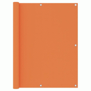 VidaXL Écran de balcon Orange 120x400 cm Tissu Oxford Modèle Balcon Raffiné - orange 135053