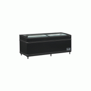 Bac bi-température 1m85 ICEBLACK - ETEF SFI185B avec couvercles coulissants vitrés incurvés